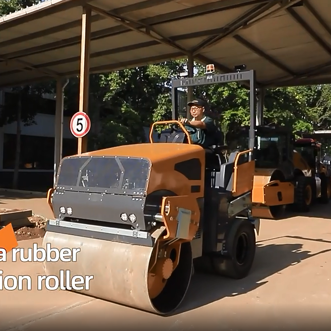 rullatrice stradale combinata con pneumatici da 5 ton
