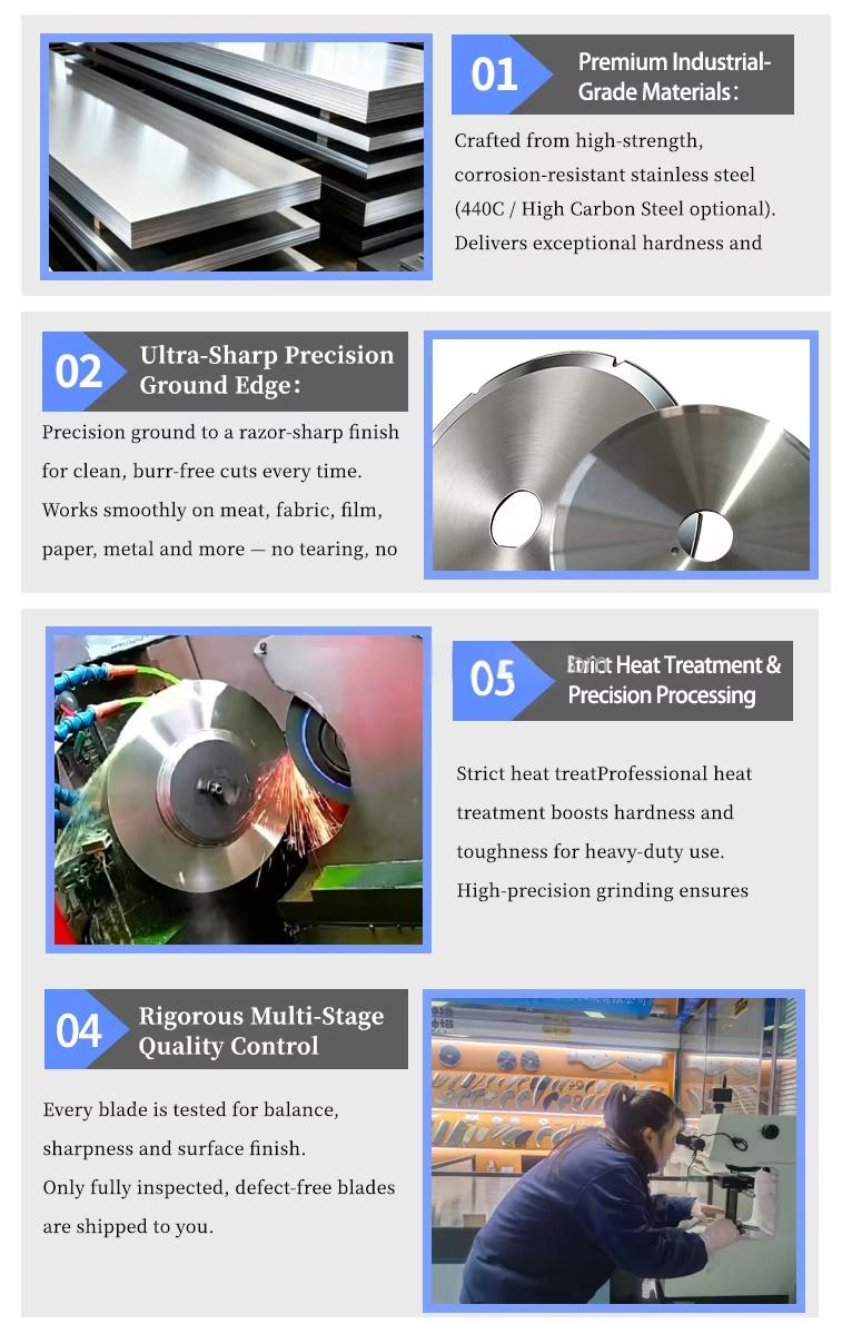 Sharp Circular Slitting Blade | Round Cutting Knife for Textile Tape, Plastic Film, Aluminum & Circuit Boards details