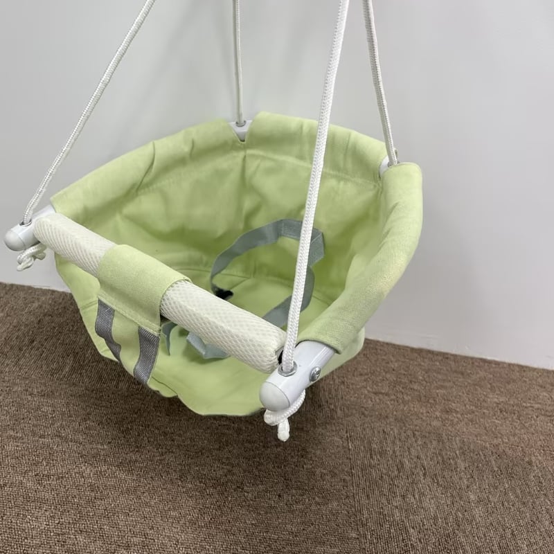 Toddler Swing Seat with Safety Harness – Indoor Outdoor Canvas Hanging Swing for Kids