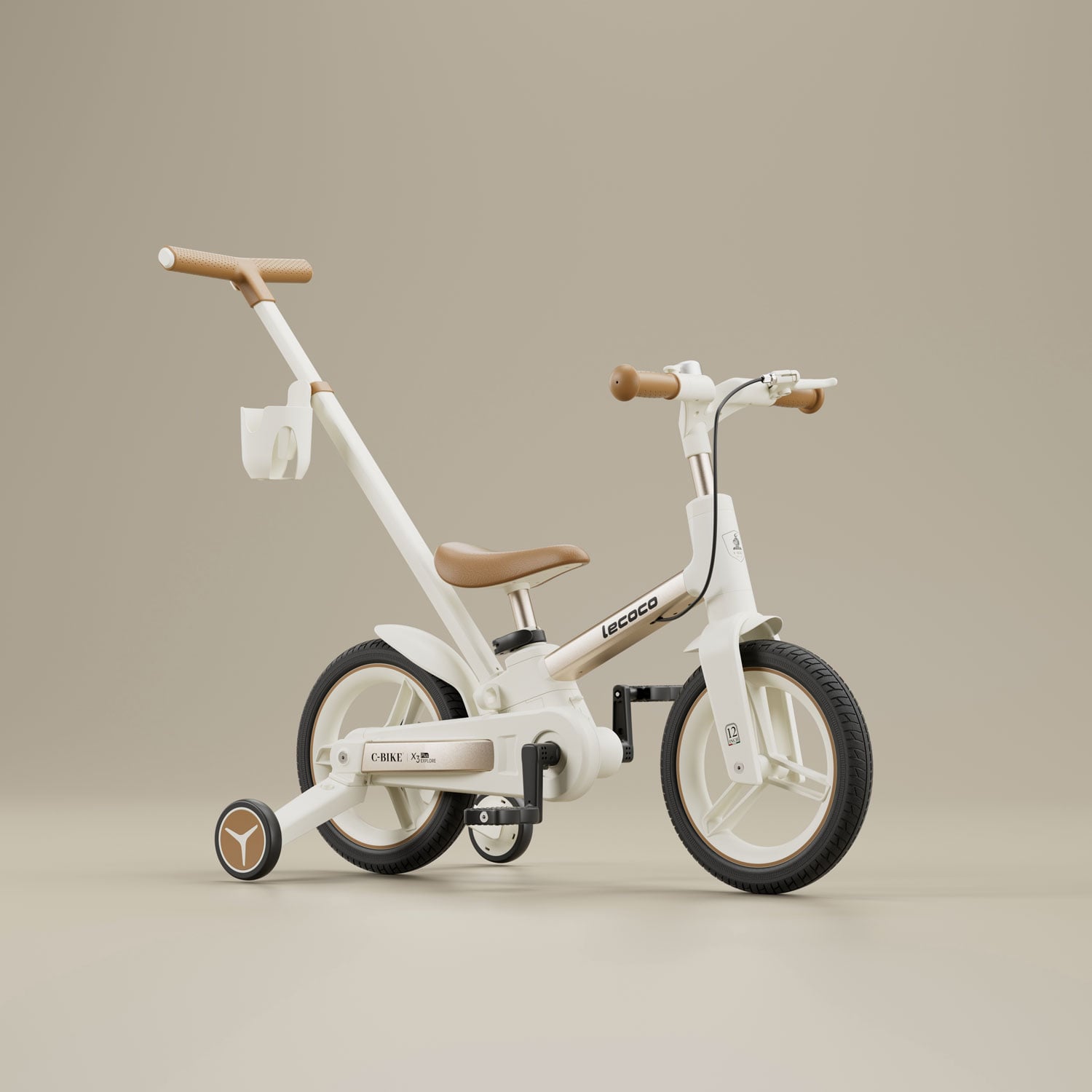 LECOCO C-Bike X3Plus - 5-Stage Belt-Drive Kids' Multi-functional Bicycle