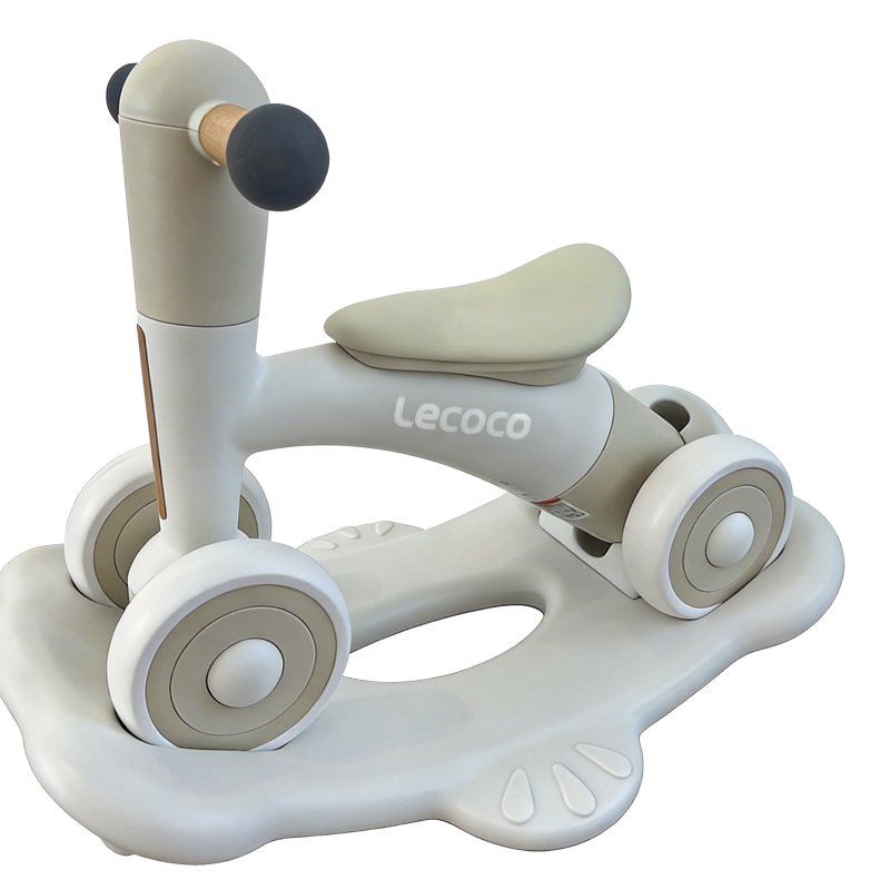 Caballo balancín de madera para niños pequeños – Juguete clásico para montar con respaldo seguro para juego en interiores