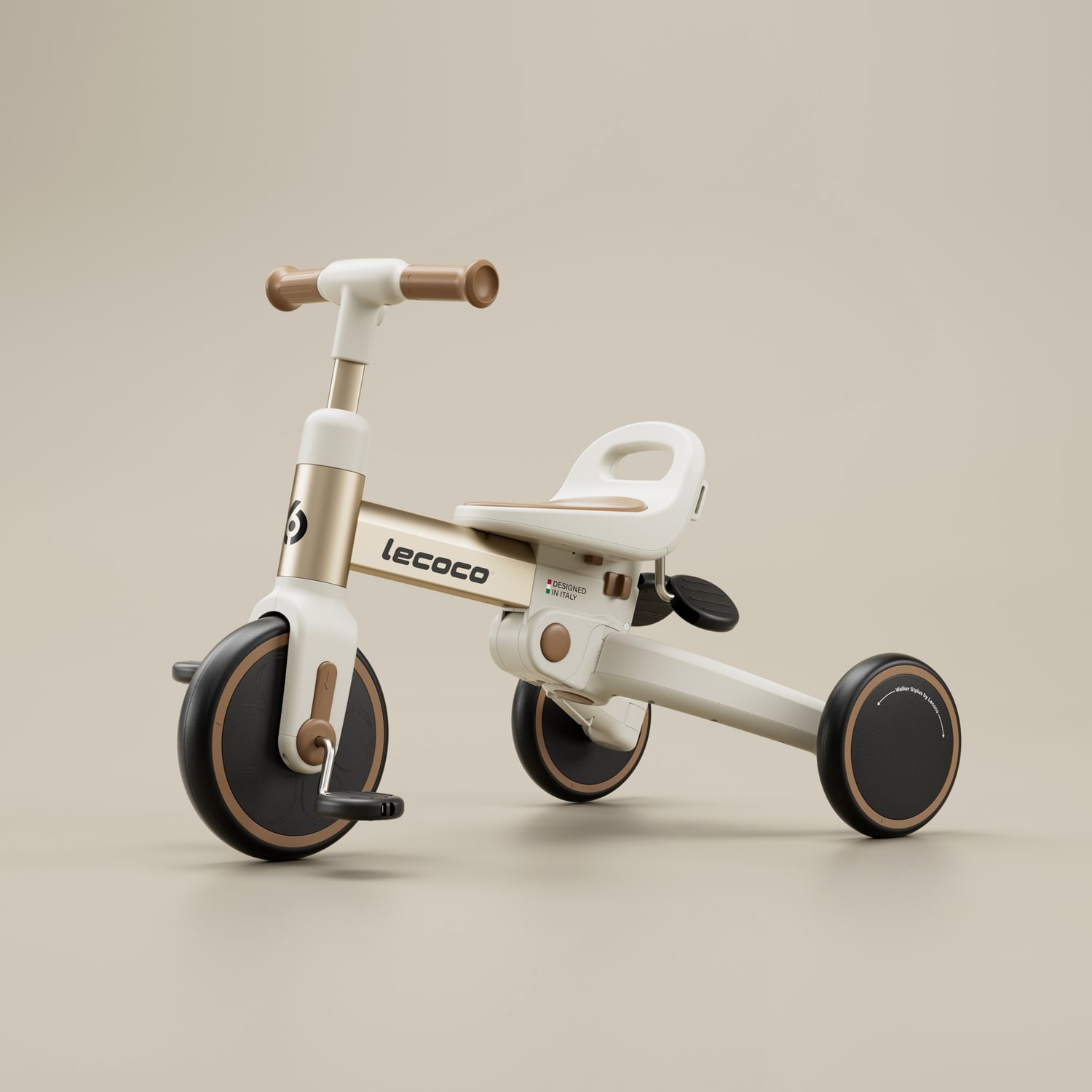 LECOCO Walker S1Plus - 3-in-1 Convertible Balance & Ride Tricycle