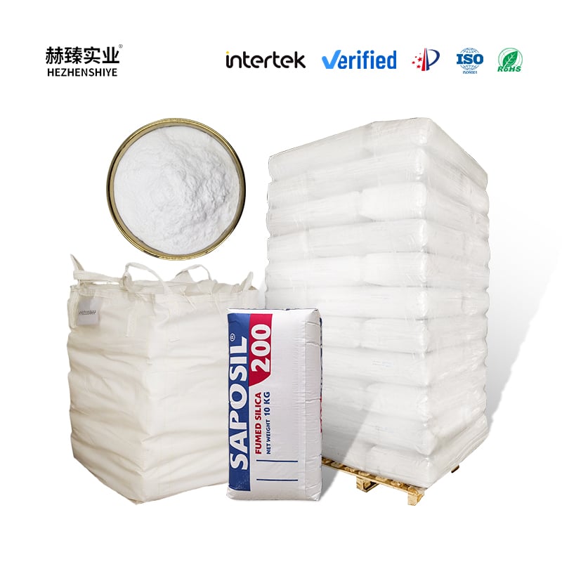 Industrial Grade Hydrophilic Fumed Silica Dioxide (SiO2) for Rubber/Plastic Fillers High Purity Silica Gel