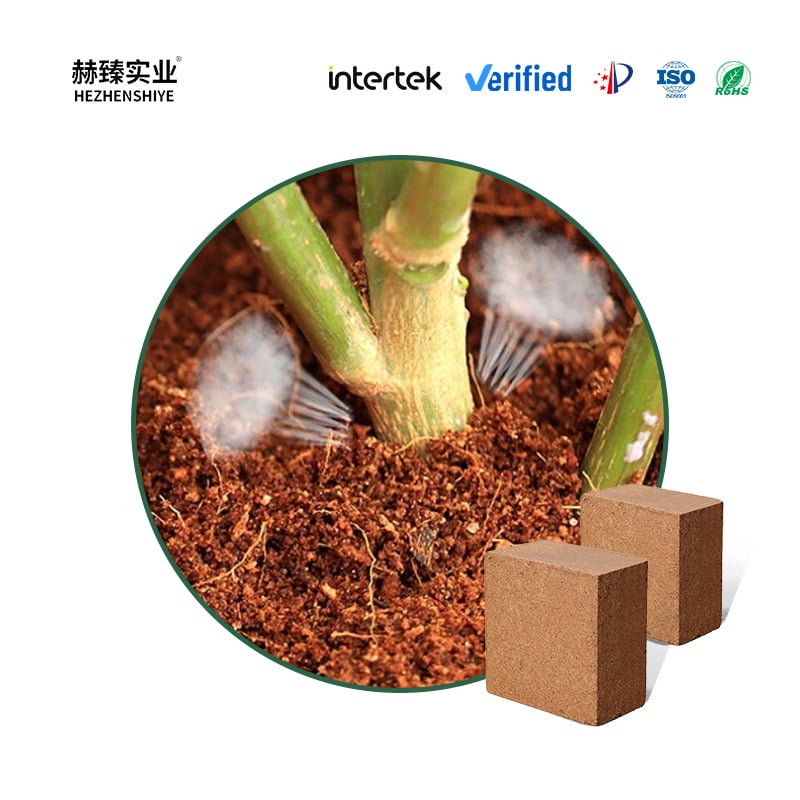 Coco Peat Coir Brick Non-Metallic Mineral Horticultural Compress Block for Plants and Flowers Competitive Price Coir Brick