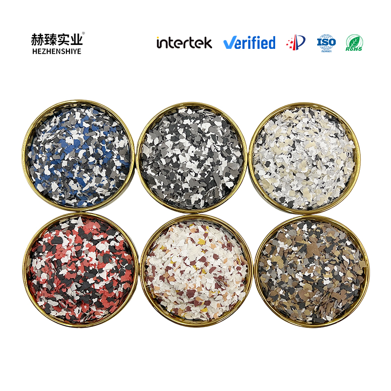 Custom Color Flake Chips for Durable Epoxy Self-Leveling Floors