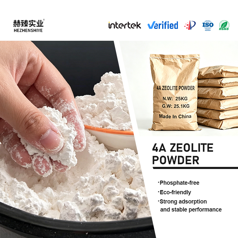 ISO 9001 Certified REACH Compliant Natural Clinoptilolite Drying Agent Moisture Control Deodorizer 4A 5A White Zeolite Powder