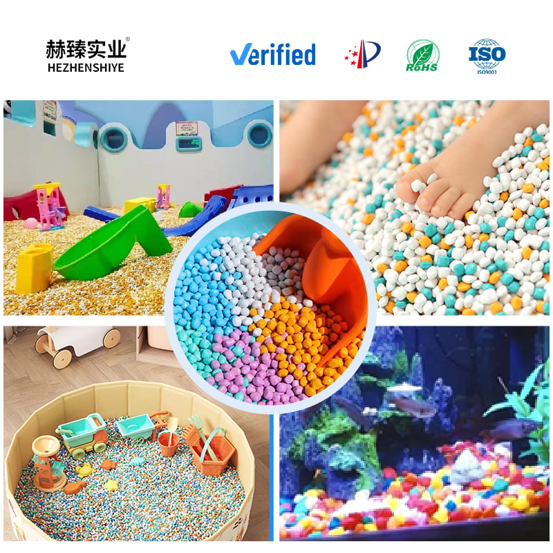 Durable Colorfast Imitation Ceramic Sand Particles Ideal Replacement for Natural Sand and Beans in Play Pits