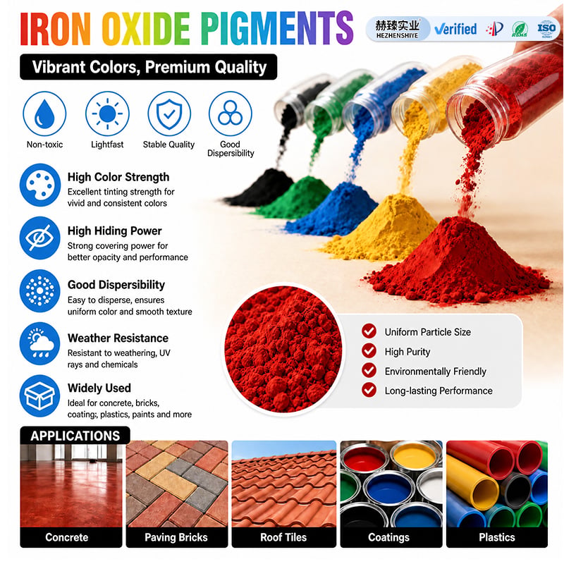 High-Purity Heat-Resistant Iron Oxide: Sustainable Supply for Premium Industries | hezhensy