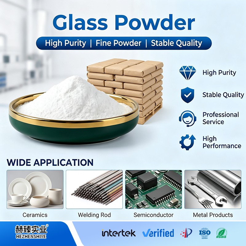 Stable Low-Fusing Glass Powder for Industrial Use
