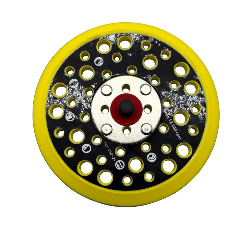 5 collu 125 mm 44 caurumu slīpētāja balsta slīpēšanas plāksne ar āķu un cilpu stiprinājumu