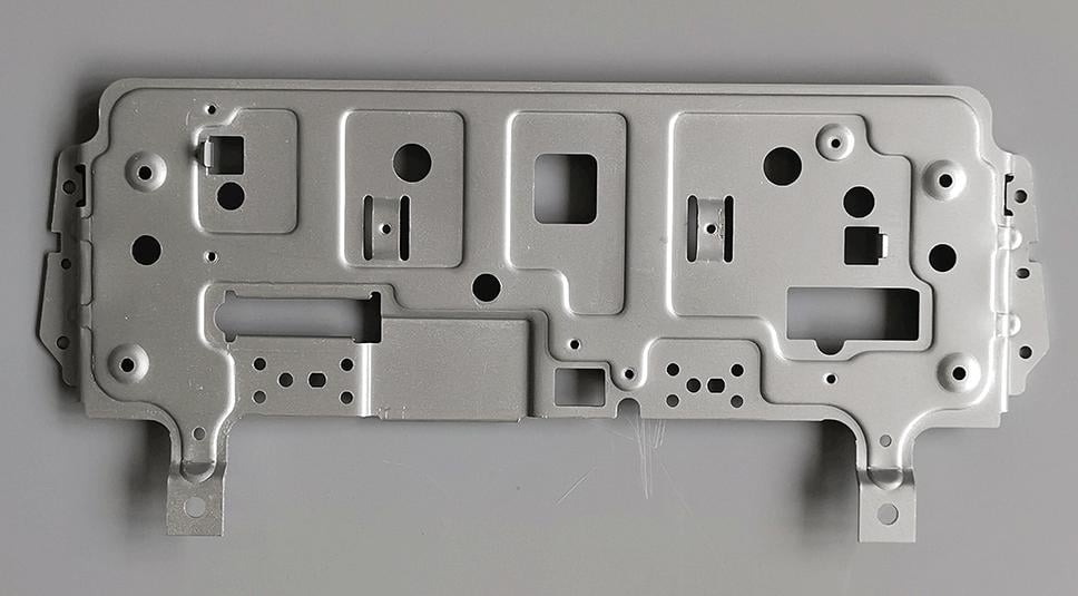 Custom 1.5 mm Galvanized Steel Stamped Enclosure Mounting Plate