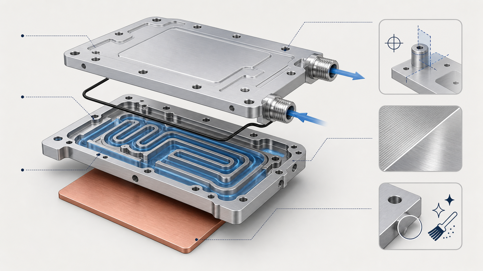 How to Specify a CNC-Machined Liquid Cooling Cold Plate