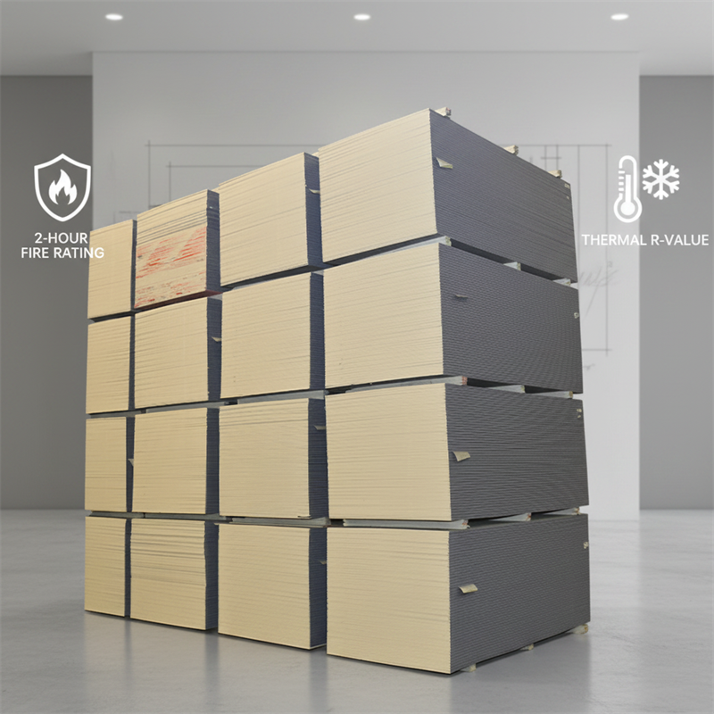 Standard Gypsum Board 1220x2440mm - High Strength Drywall Plasterboard