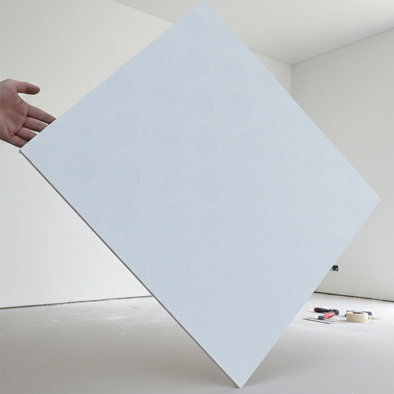 Decorative Fireproof Gypsum Ceiling Board for Interior Suspended Ceiling Systems
