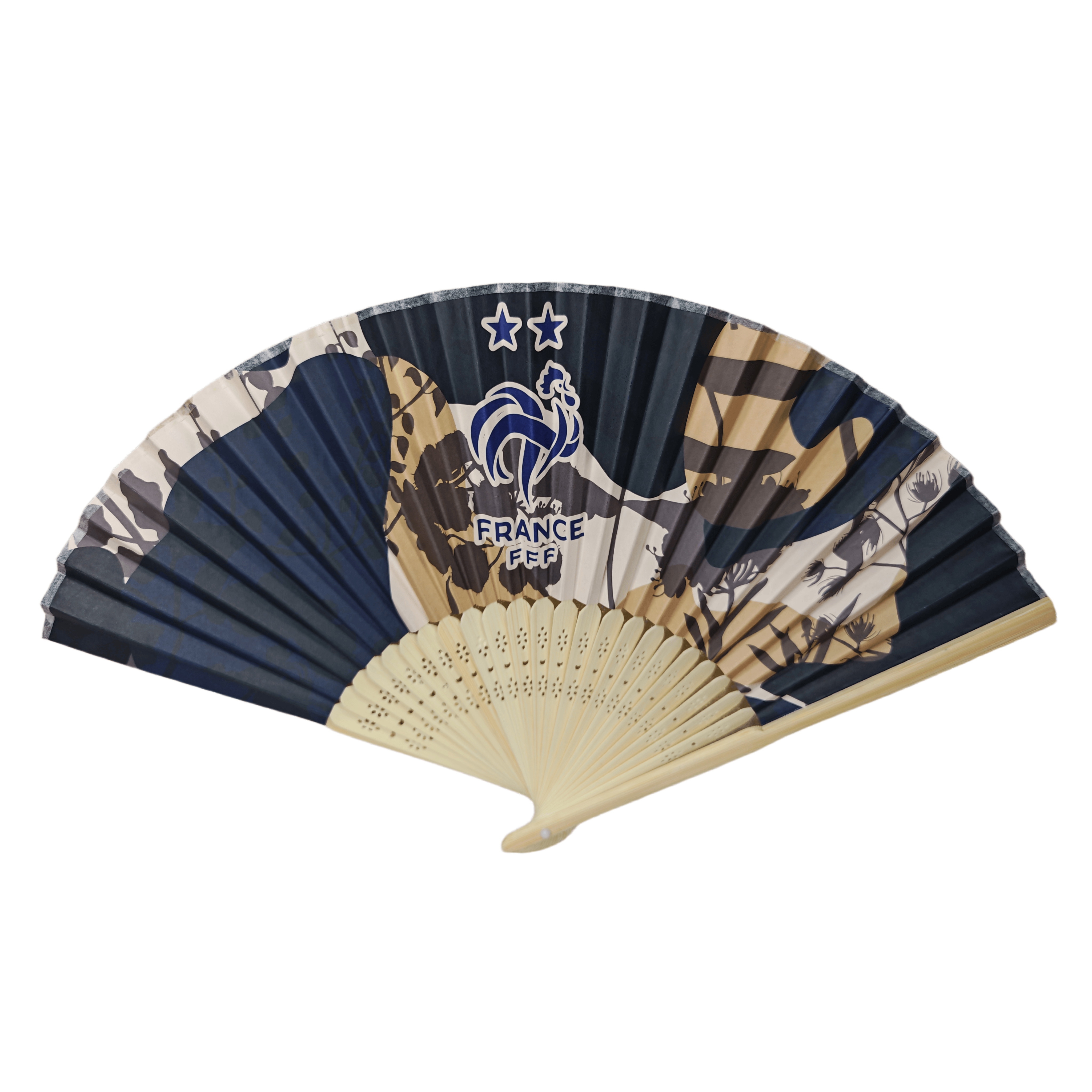 Custom Sports Team Paper Bamboo Hand Fan – Official Merchandise Quality Football Fan for Stadiums, Fan Zones & Club Retail