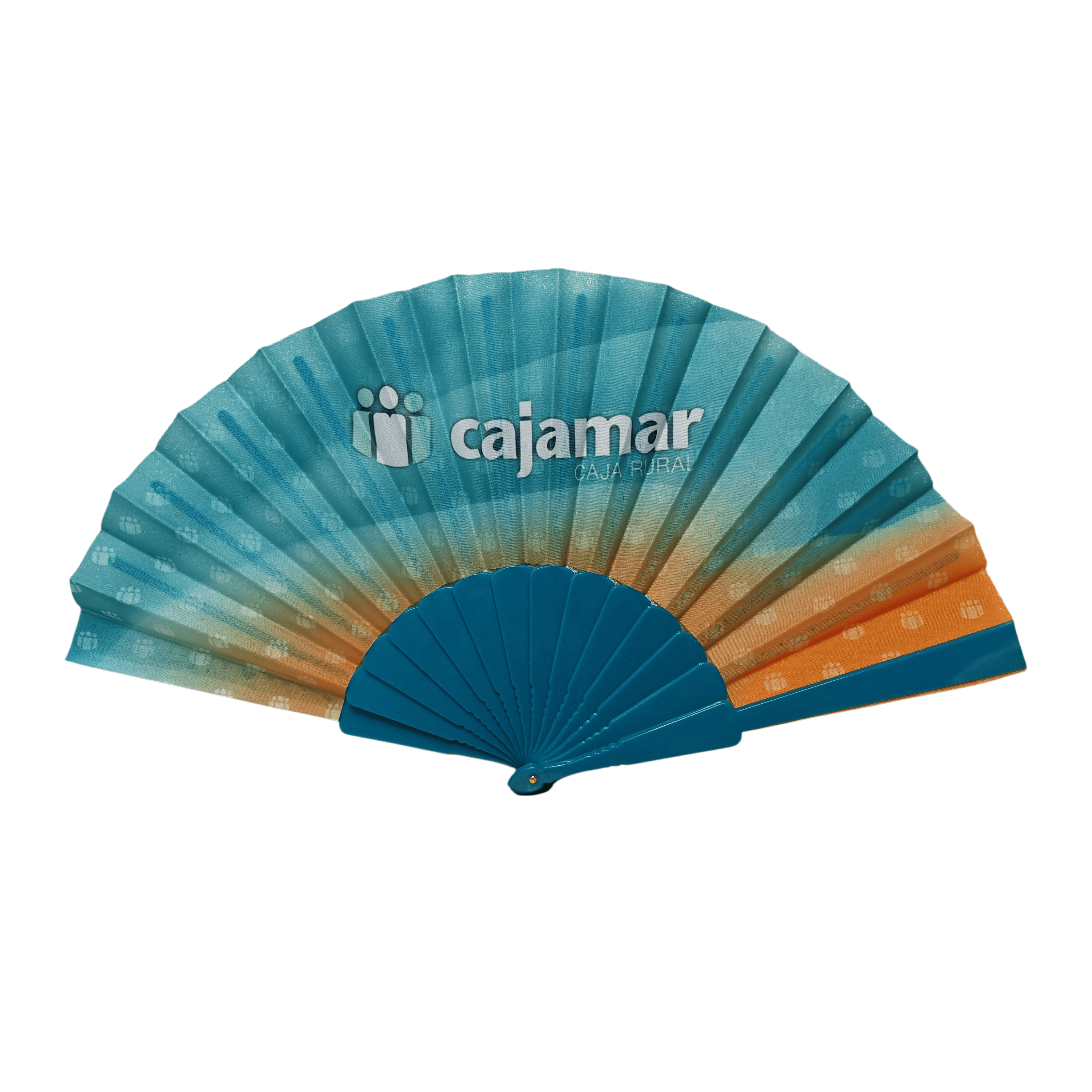 Custom Branded Fabric Plastic Hand Fan – Pantone-Matched Promotional Folding Fan for Corporate & Financial Marketing Campaigns