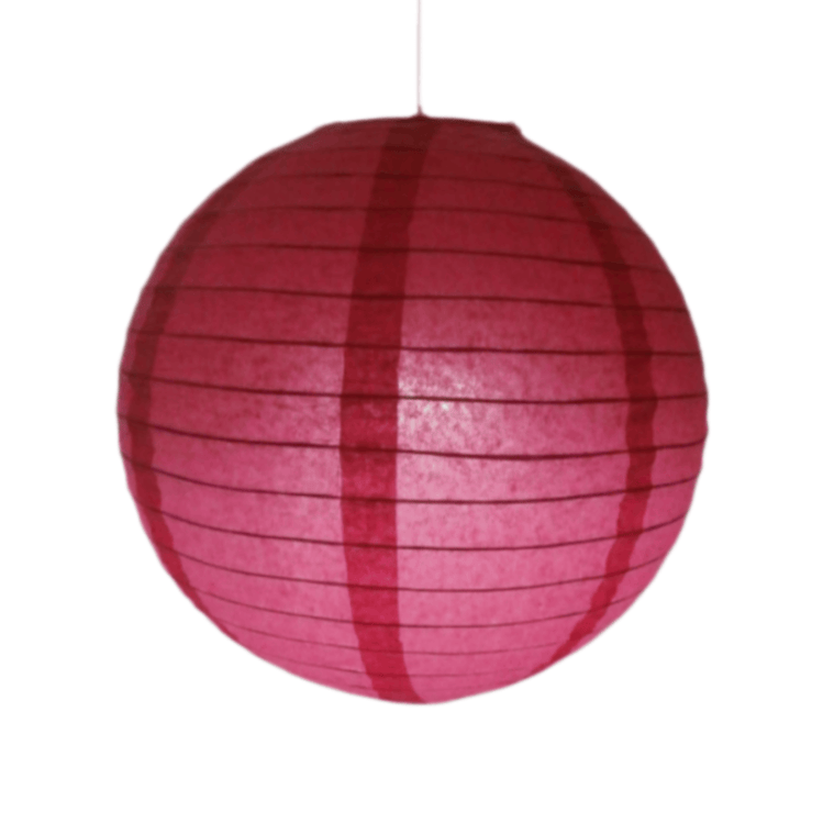 Rose Red Round Paper Lantern – Elegant Solid Color Hanging Decor for Weddings, Valentine's Day & Chic Parties