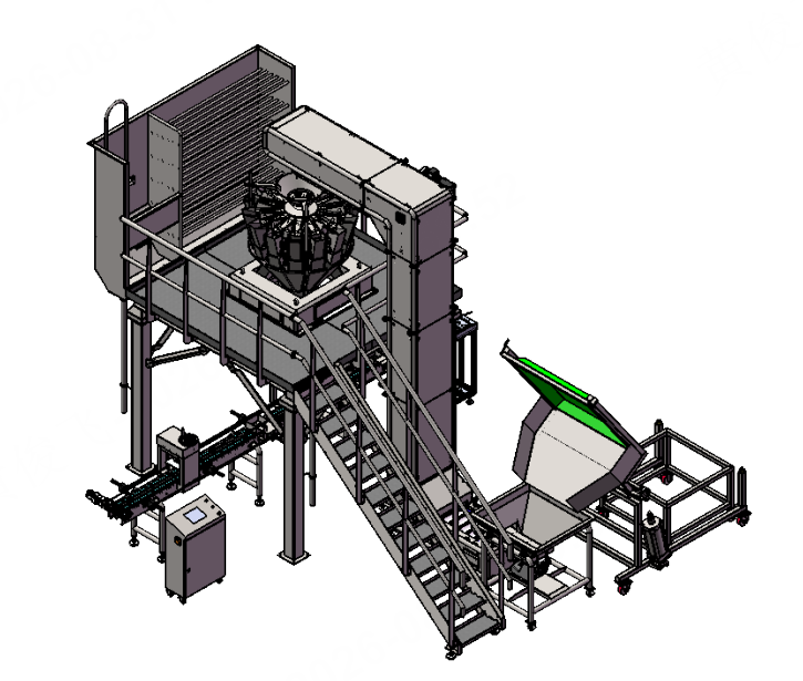 Washdown PLatform & Bucket Elevator