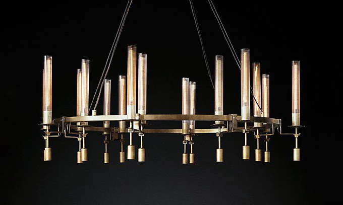 What is the material used for the pendant light