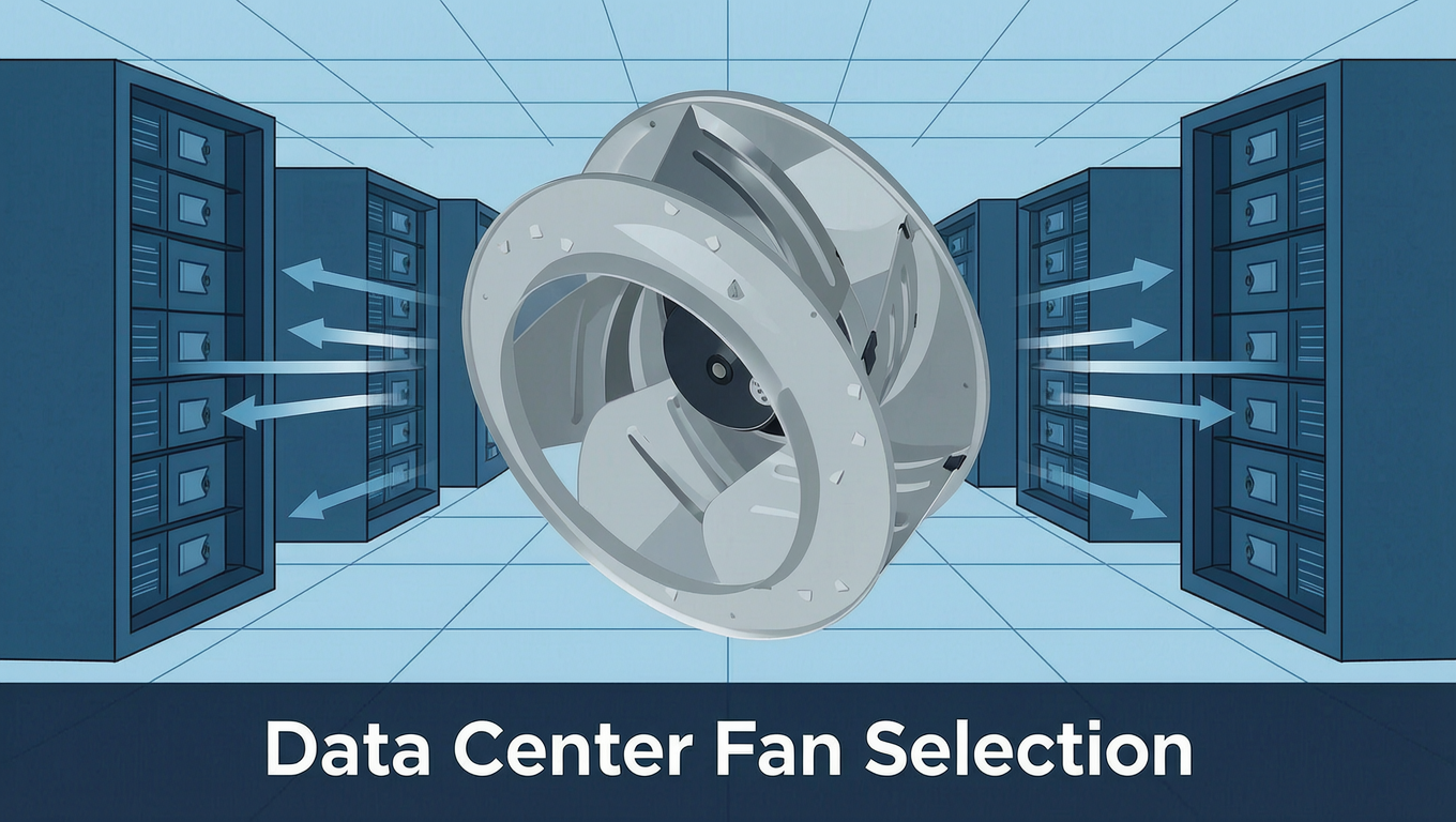 Data Center Fan Selection: Why Your CRAC Unit's Factory Fan Might Be Wrong