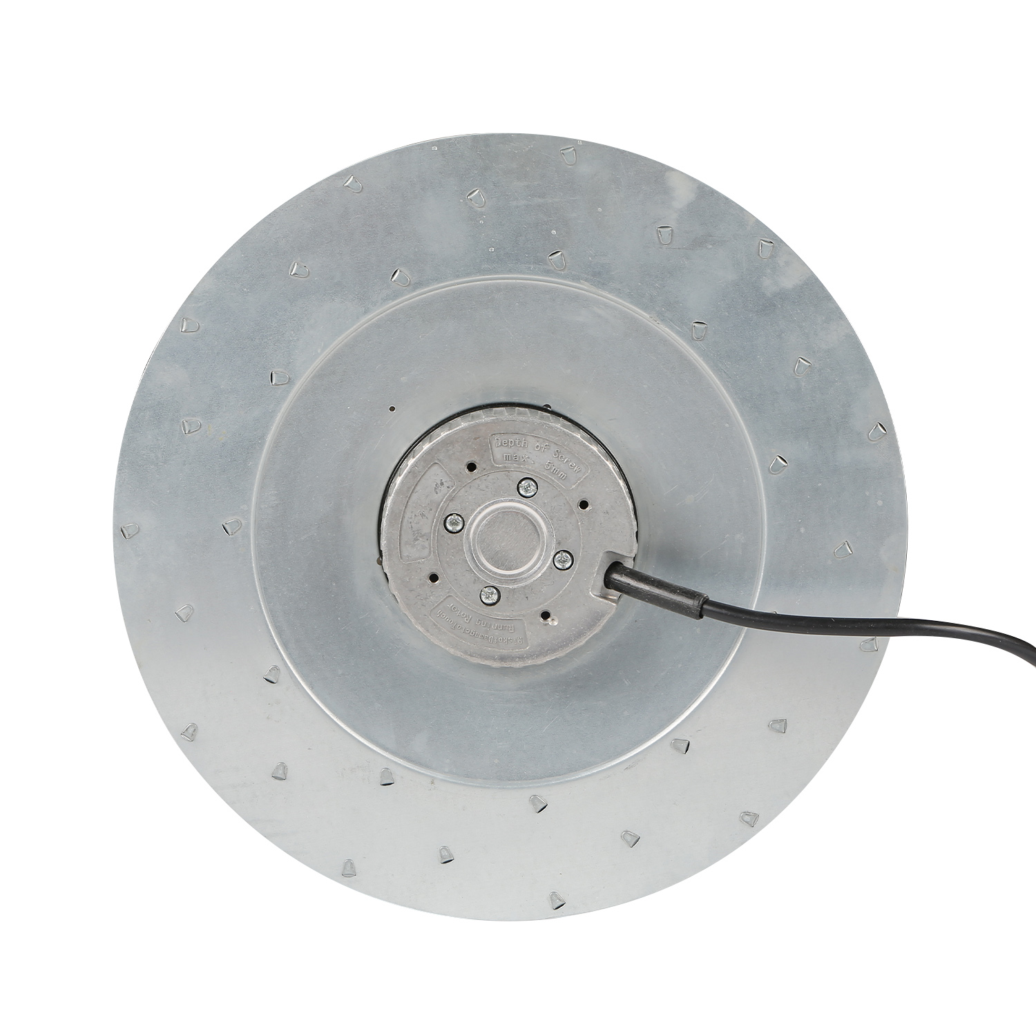 ventilatore centrifugo curva inversa con girante metallica 250 mm EC 230 V