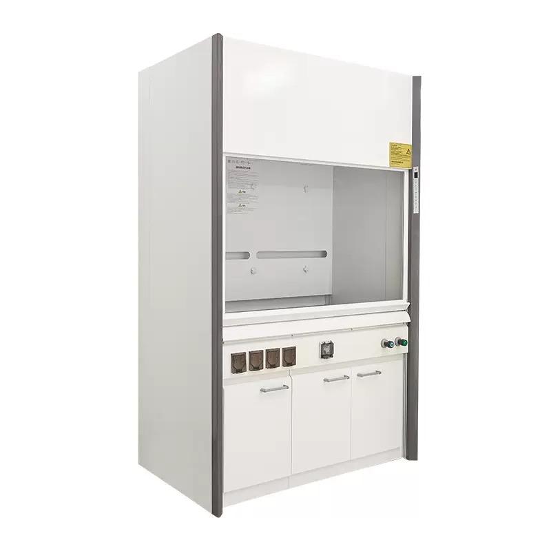 Chemical Laboratory Fume Hood | Ducted Exhaust Cabinet with Epoxy-Coated Steel Body & Acid-Resistant Liner