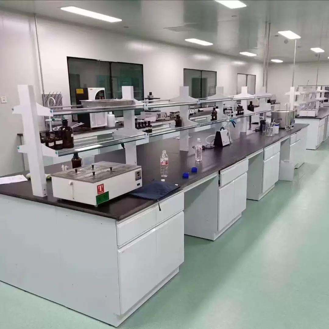 All-Steel Central Laboratory Workbench | Chemical Resistant & Anti-Corrosion Lab Table for Chemistry & Research Labs