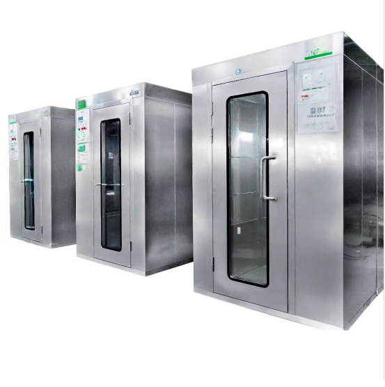 Customizable Stainless Steel Air Shower | Intelligent IR Sensor Air Shower Chamber for GMP Cleanrooms & Pharma Labs