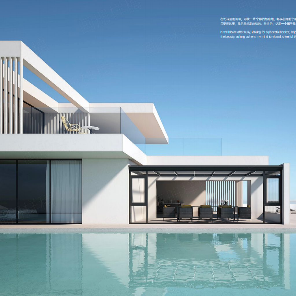 Premium 120 Series Noble Aluminum Sunroom: Custom Thermal-Break Glass Enclosures for Luxury Villas & Commercial Projects