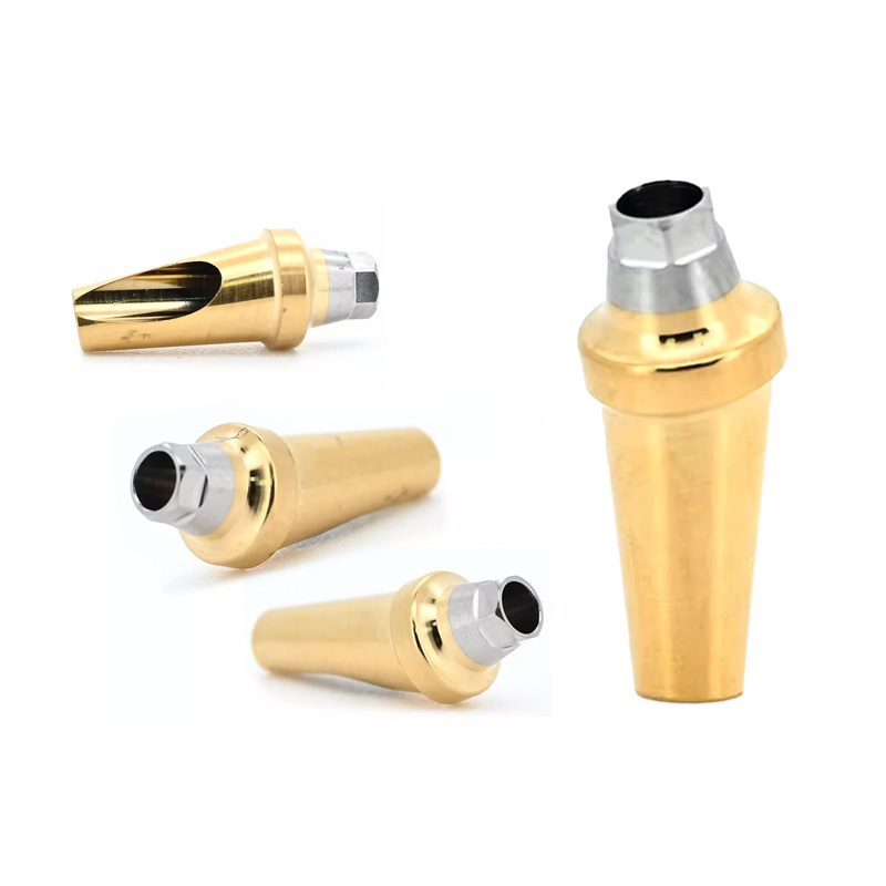 OEM Osstem Titanium Protective Cap Analog Screw-Retained Abutment Straight Angled MUA Impression Post for Dental Implants
