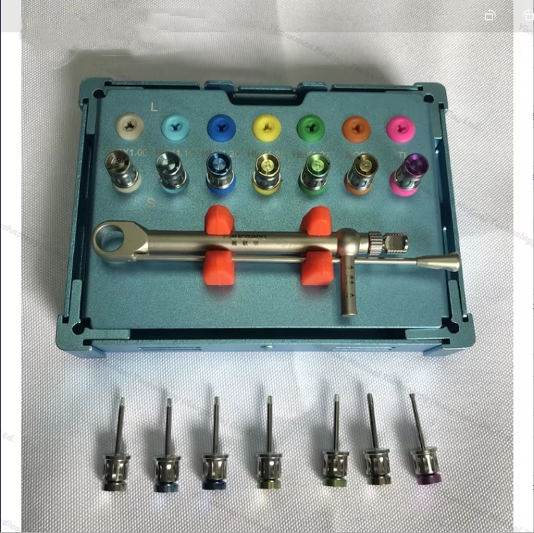 Megagen Dental Planting Repair Tool Box Universal Torque Wrench Kit 15pcs Screwdriver Universal Prosthetic Kit Low Price
