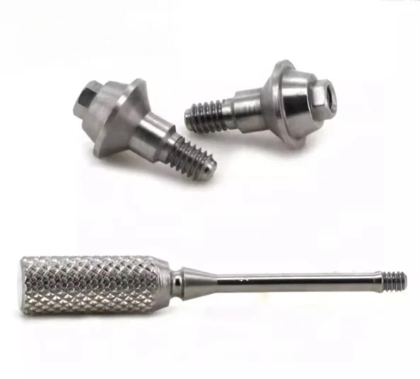 Adin Multi-unit Dental Implant Abutment Titanium Multi-base Abutment Straight Transfer Component for Screw-retained Abutment