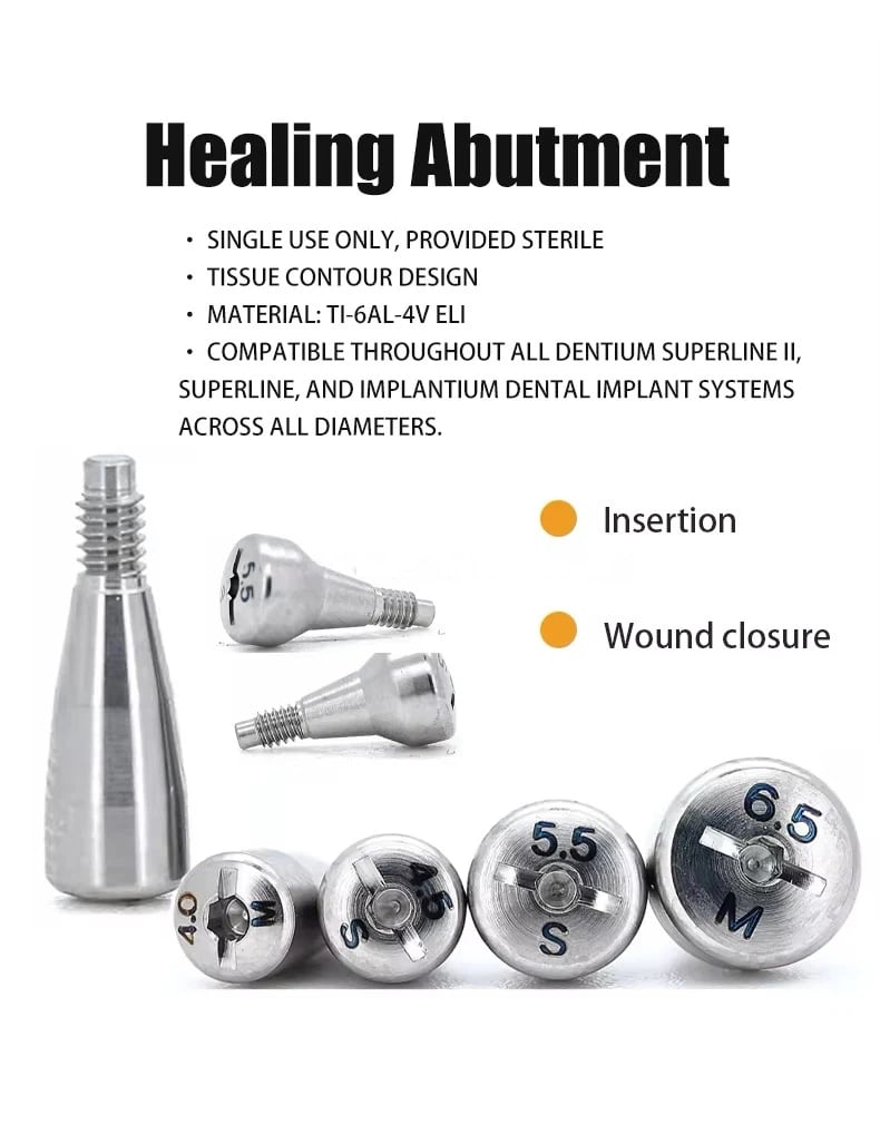 product cementable straight angle implant oem implant analog bright dentium superline simple line cementable abuntment implantium-3