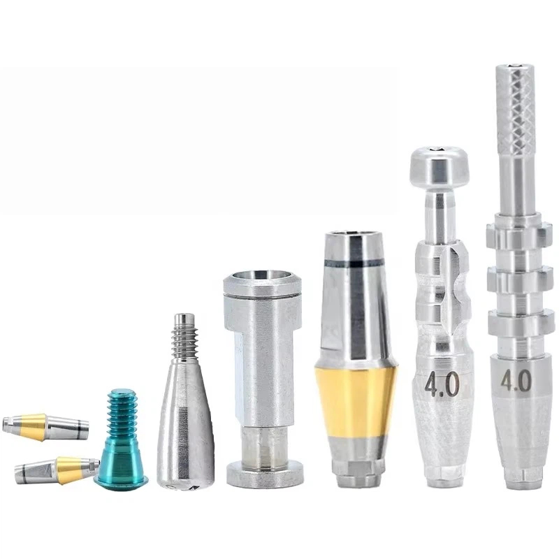 Cementable Straight Angle Implant OEM Implant Analog Bright  Dentium Superline Simple Line Cementable Abuntment Implantium