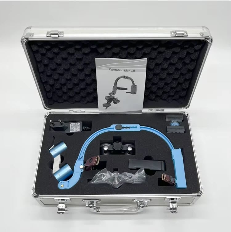 OEM 2.5X 3.5X Plastic Dental Headlamp Medical Loupes Magnifier Wireless Surgical Headlight Operation Factory Supplier supplier