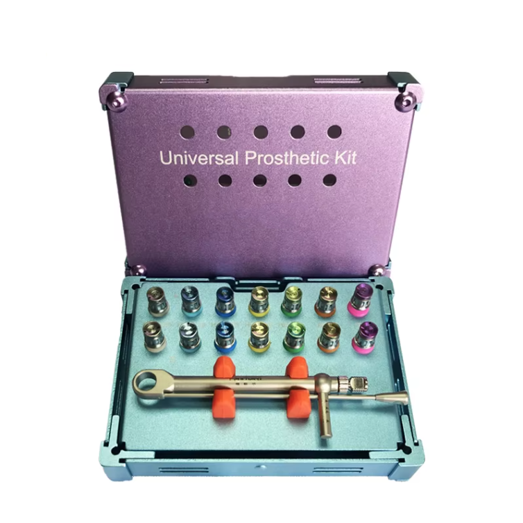Megagen Dental Planting Repair Tool Box Universal Torque Wrench Kit 15pcs Screwdriver Universal Prosthetic Kit Low Price