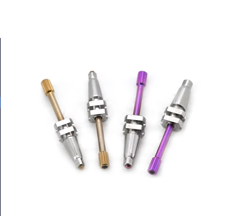 Straumann Titanium Healing Abutment Closure Cap Cementable Straight/Angled Implant Analog with Impression Post for Hospital Use