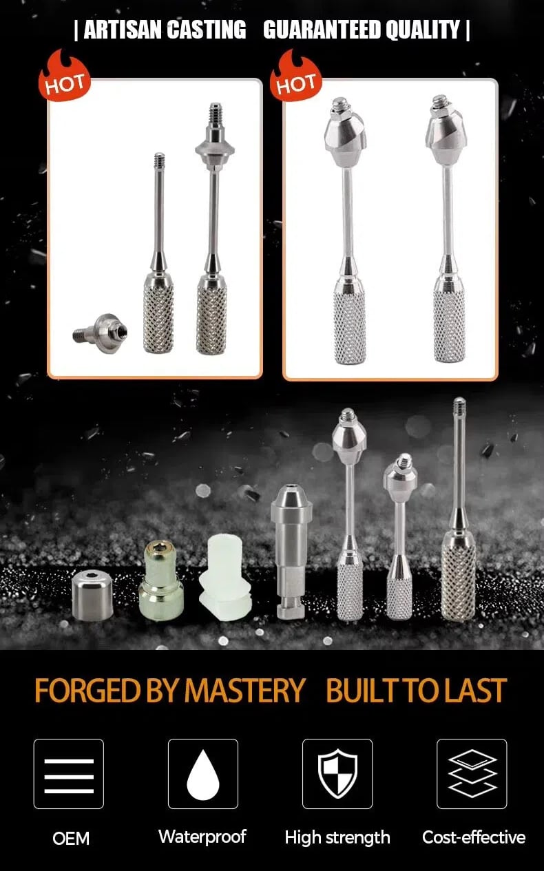 product adin multi unit dental implant abutment titanium multi base abutment straight transfer component for screw retained abutment-0