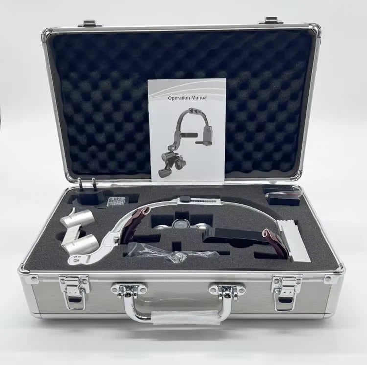 OEM 2.5X 3.5X Plastic Dental Headlamp Medical Loupes Magnifier Wireless Surgical Headlight Operation Factory Supplier supplier