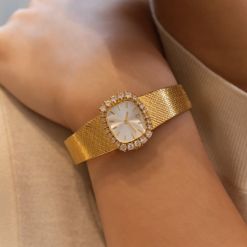 Relógio de Pulso Réplica, Relógio Feminino de Luxo no Estilo Retrô, Relógio Elegante para Senhoras de Alta Qualidade