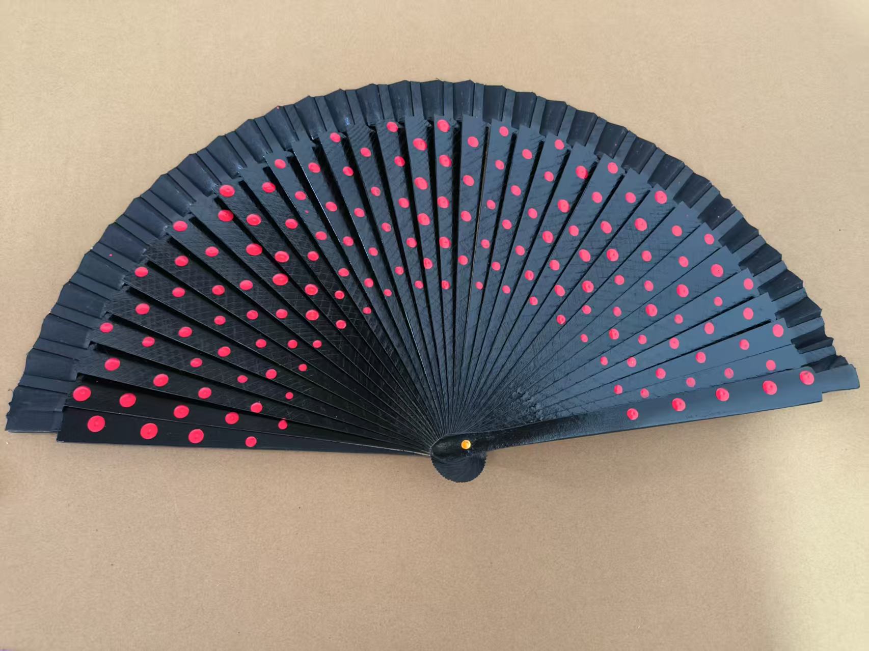 Custom Printed Bamboo Hand Fan Spanish Style Decorative Foldable Hand Fan for Wedding Party Promotion Gift