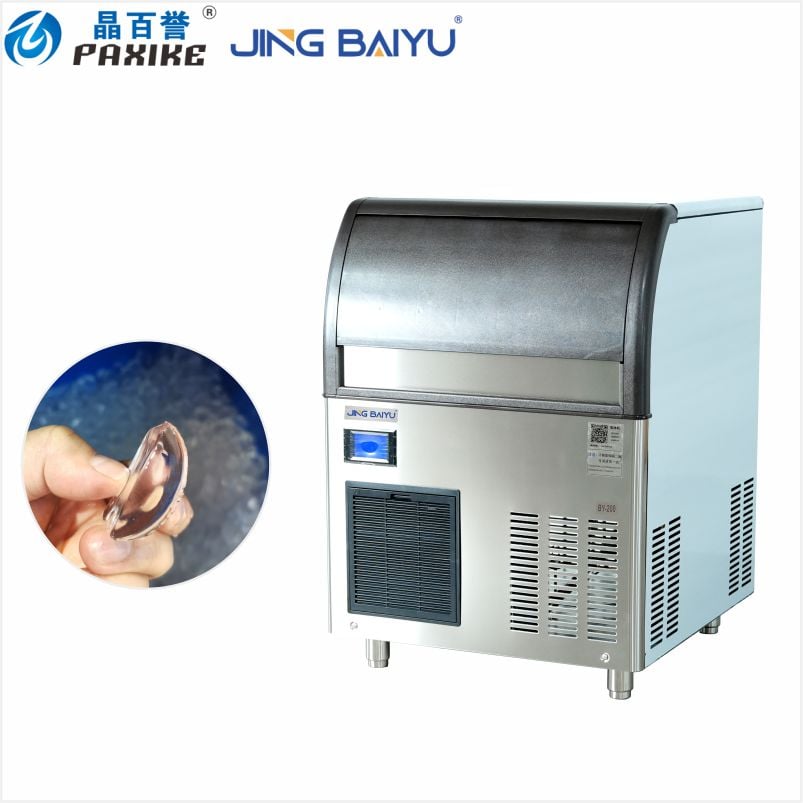 دستگاه سازنده یخ هلالی BY-200A(Y) یک‌قطعه‌ای، ظرفیت ۹۰ کیلوگرم در ۲۴ ساعت، خنک‌کننده با هوا