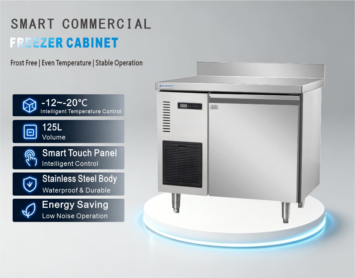 TD-09 125L Air-Cooled Horizontal Freezer Worktable