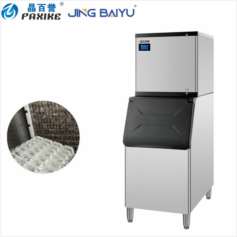 BY-350W(B) Ayrılmış Tip Yarım Kub Şəklində Buz Hazırlayıcı, 150 kg/24 saat, Suyla Soyudulur