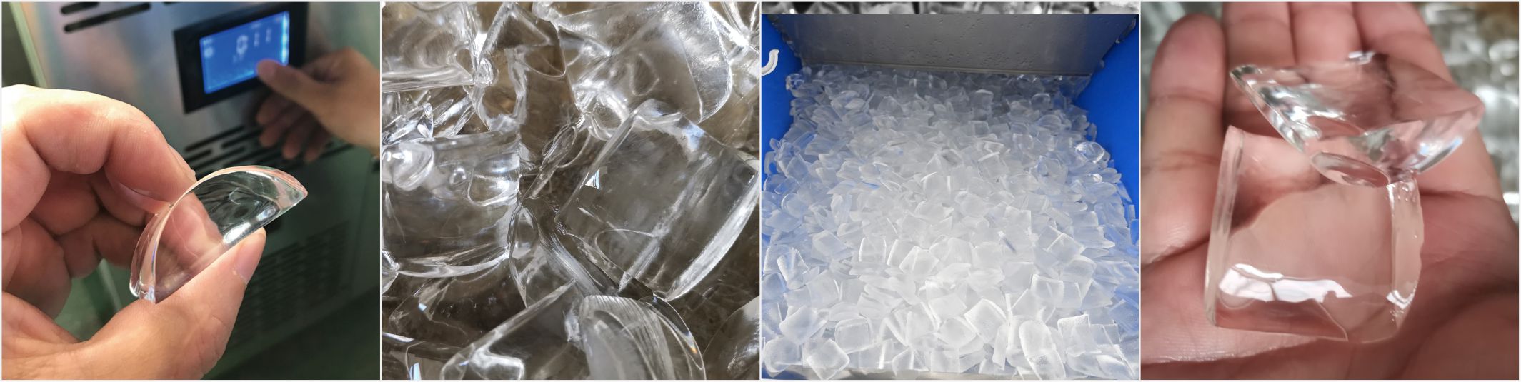 BY-1000W(Y) Split Type Crescent Ice Maker 450kg/24h Water-cooling