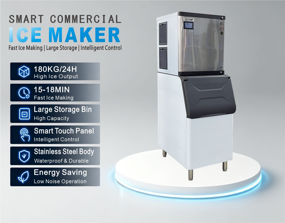 BY-420A(F) Split Type Cube Ice Maker 180kg/24h Air-cooling