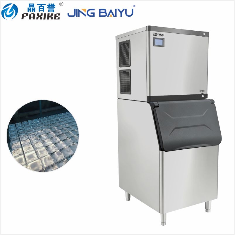BY-500A(F) Ayrılmış Tip Kub Şəklində Buz Hazırlayıcı, 220 kg/24 saat, Hava ilə Soyudulur