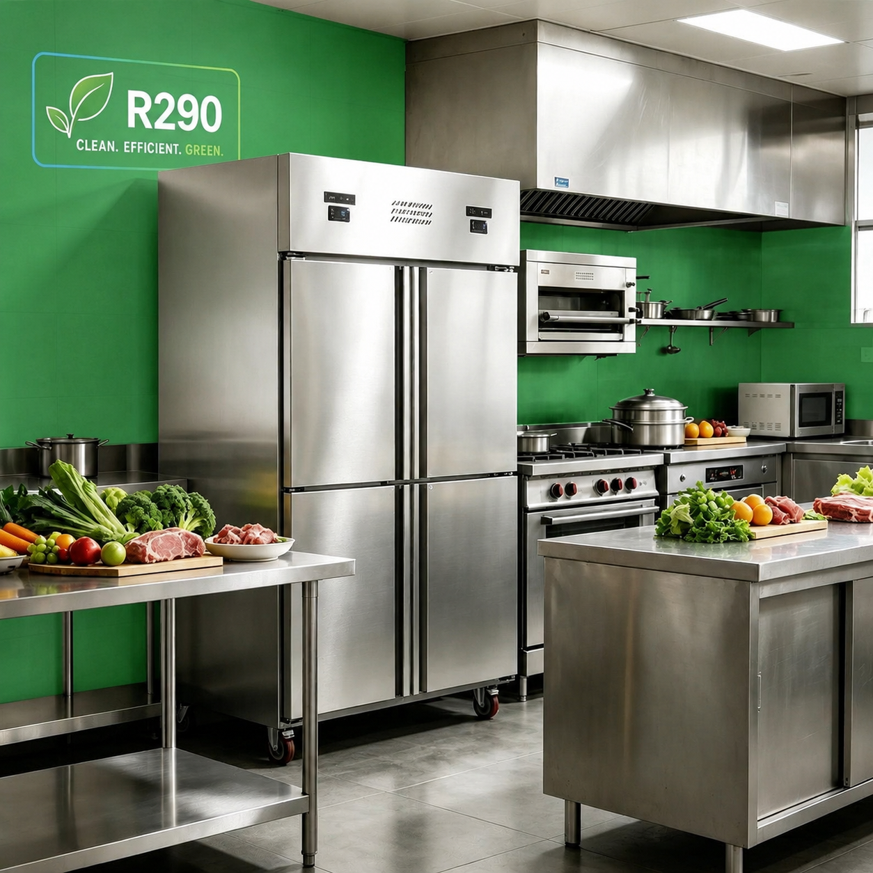 Does JINGBAIYU use R290 environmentally friendly refrigerant in products?