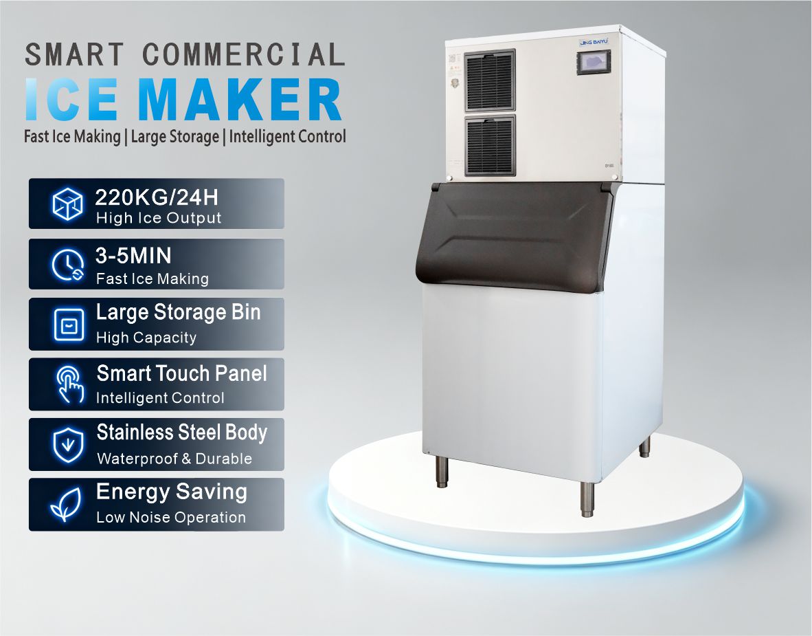 BY-500A(X) Cranular Ice Maker Split Type 220kg/24h Air-cooling