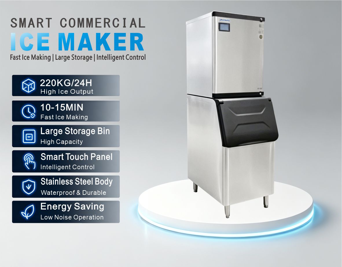 BY-500ZW(B) Split Type Half Cube Ice Maker 220kg/24h Water-cooling